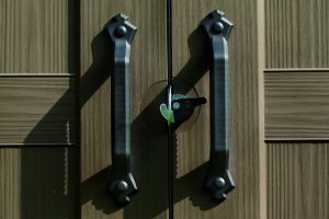Pad-Lockable Double Doors