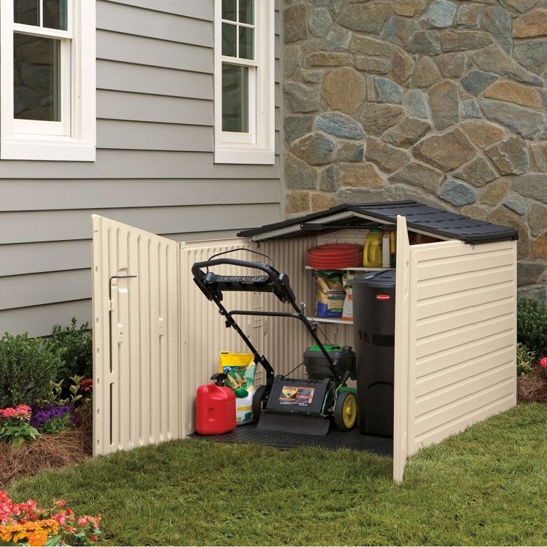 Rubbermaid horizontal shed
