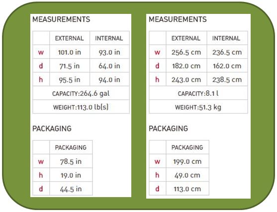 Keter Factor 8x6 Measurements