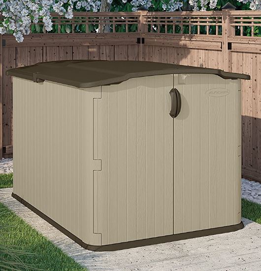 Low Height Glide Lid Shed Quality Plastic Sheds