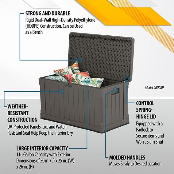 Lifetime Deck Box Features