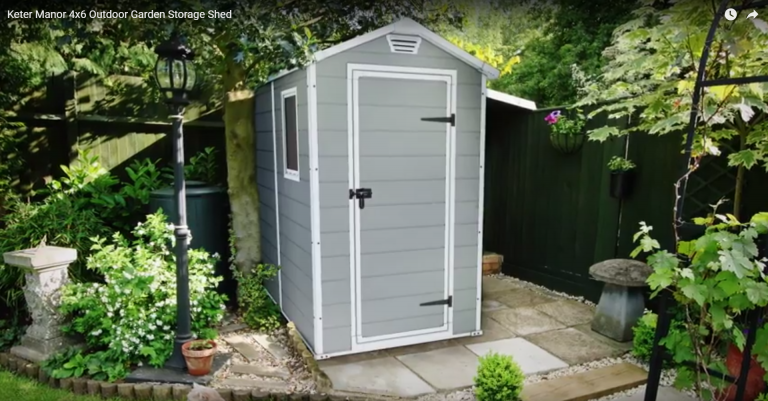 Manor 4x6 Shed - Fits in Confined Spaces